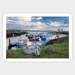 Paddys Hole Harbour, South Gare, Redcar UK Sticker